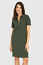 Woven strech athleisure dress 2 | GREEN | Audimas