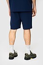 Textured waffle cotton sweatshorts 3 | BLUE | Audimas