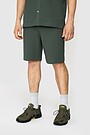 Textured waffle cotton sweatshorts 2 | GREEN | Audimas