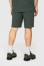 Textured waffle cotton sweatshorts 3 | GREEN | Audimas