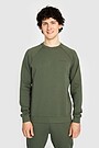 Light crewneck sweatshirt with Modal 1 | GREEN | Audimas