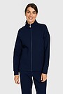 Textured cotton full-zip sweatshirt 1 | BLUE | Audimas