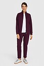 Textured cotton full-zip sweatshirt 4 | PURPLE | Audimas