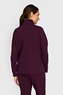 Textured cotton full-zip sweatshirt 2 | PURPLE | Audimas