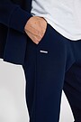 Textured tapered fit sweatpants 4 | BLUE | Audimas