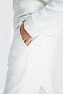 Textured cotton sweatpants 4 | GREY | Audimas