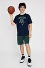 Synthetic oversized shorts 1 | GREEN | Audimas