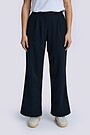 High waisted wide leg pants 2 | Dark blue | Audimas