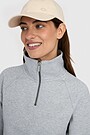 Cotton pique half-zip sweatshirt 3 | GREY | Audimas