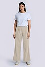 High waisted wide leg pants 1 | WHITE | Audimas