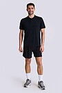 Light active shorts with inner brief 1 | BLACK | Audimas