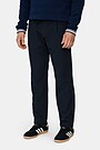 Straight fit pants with pleats 2 | Dark blue | Audimas