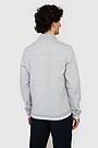 Cotton pique half-zip sweatshirt 2 | GREY | Audimas