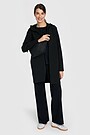 Long full-zip cotton hoodie 3 | BLACK | Audimas