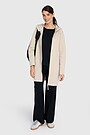 Long full-zip cotton hoodie 3 | Cream | Audimas