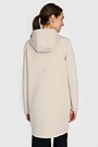 Long full-zip cotton hoodie 2 | Cream | Audimas