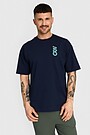 Oversized short sleeve T-shirt 2 | BLUE | Audimas