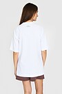 Oversized short sleeve T-shirt 4 | WHITE | Audimas