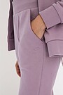 Soft tapered fit cotton sweatpants 4 | PINK | Audimas