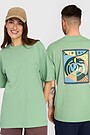 Oversized short sleeve T-shirt 1 | GREEN | Audimas