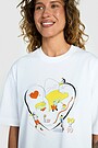 Short sleeves cotton T-shirt SUMMER OF MOVEMENT 90X90 3 | WHITE | Audimas