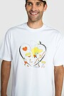 Short sleeves cotton T-shirt SUMMER OF MOVEMENT 90X90 4 | WHITE | Audimas