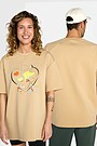 Short sleeves cotton T-shirt SUMMER OF MOVEMENT 90X90 1 | BROWN | Audimas