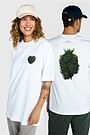 Short sleeves cotton T-shirt  QUEEN OF THE GRASS SNAKES 1 | WHITE | Audimas