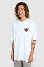 Short sleeves cotton T-shirt THE GRASS SNAKE 3 | WHITE | Audimas