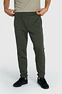 Cotton French terry tapered sweatpants 2 | GREEN | Audimas