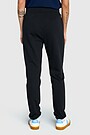 Tapered cotton French terry sweatpants 3 | BLACK | Audimas