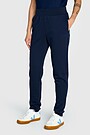 Tapered cotton French terry sweatpants 2 | BLUE | Audimas