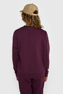 Cotton French terry crewneck sweatshirt 2 | PURPLE | Audimas