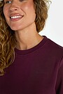 Cotton French terry crewneck sweatshirt 3 | PURPLE | Audimas