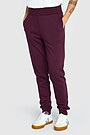Tapered cotton French terry sweatpants 2 | PURPLE | Audimas