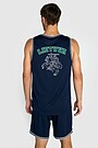 Loose fit tank top 3 | BLUE | Audimas