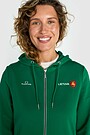 National collection cotton full-zip hoodie 4 | GREEN | Audimas