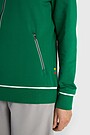 National collection cotton full-zip hoodie 5 | GREEN | Audimas