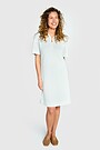 Knitted half zip dress 1 | GREEN | Audimas