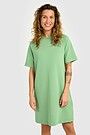Textured dress with Viscose 2 | GREEN | Audimas