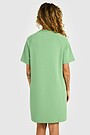 Textured dress with Viscose 4 | GREEN | Audimas