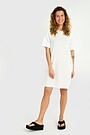 Textured dress with Viscose 1 | WHITE | Audimas