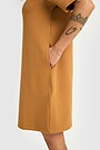 Textured dress with Viscose 3 | BROWN | Audimas