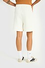 Textured sweatshorts with Viscose 3 | WHITE | Audimas