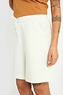 Textured sweatshorts with Viscose 4 | WHITE | Audimas