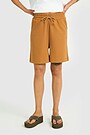 Textured sweatshorts with Viscose 2 | BROWN | Audimas