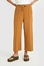 Textured culottes with viscose 2 | BROWN | Audimas