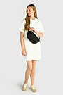 Textured dress with viscose 1 | WHITE | Audimas