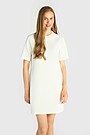 Textured dress with viscose 2 | WHITE | Audimas