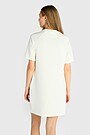 Textured dress with viscose 3 | WHITE | Audimas